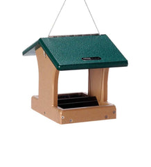 Plow &amp; Hearth Bird Feeders | Yard &amp; Garden Recycled Poly-Lumber 2-Sided Hopper Bird Feeder