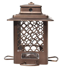 Plow &amp; Hearth Bird Feeders | Yard &amp; Garden Squirrel-Resistant Metal Hopper Bird Feeder