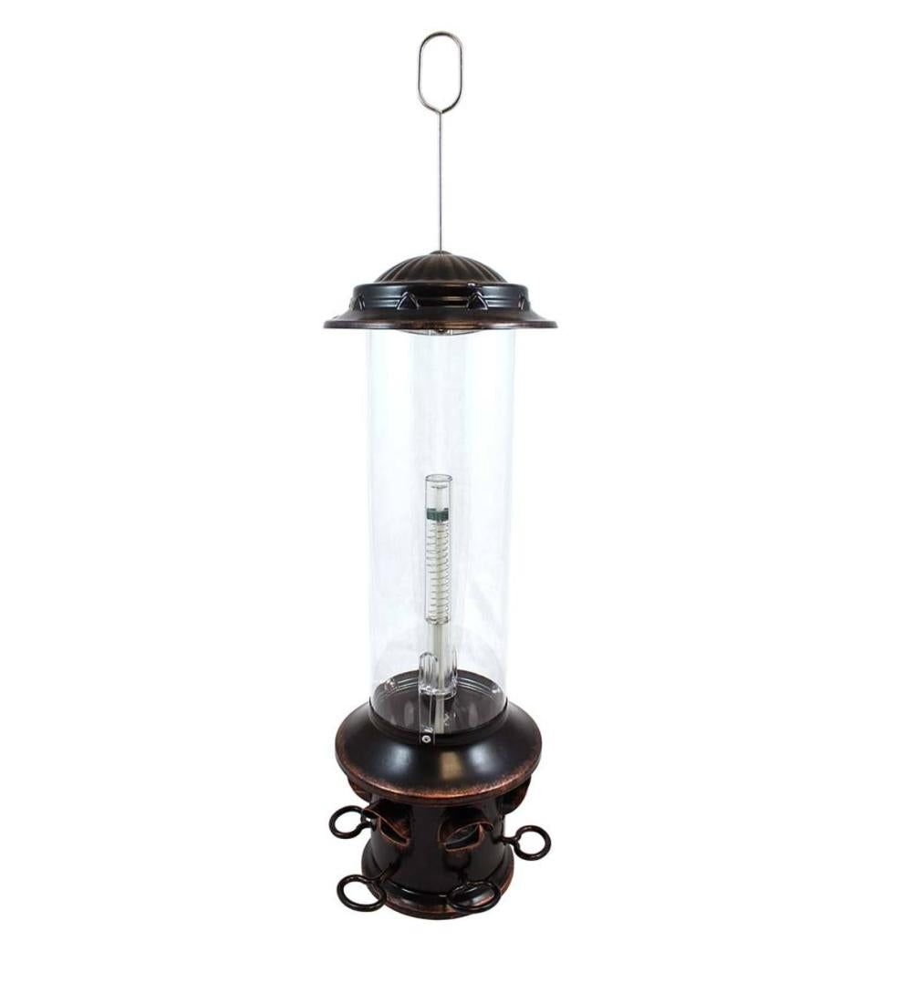Plow &amp; Hearth Bird Feeders | Yard &amp; Garden Squirrel-X5 Squirrel-Resistant Hanging Bird Feeder