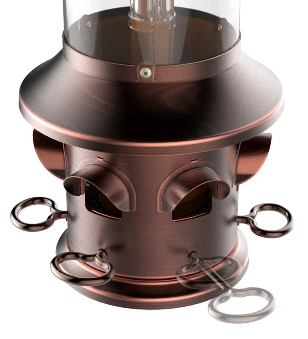 Plow &amp; Hearth Bird Feeders | Yard &amp; Garden Squirrel-X5 Squirrel-Resistant Hanging Bird Feeder