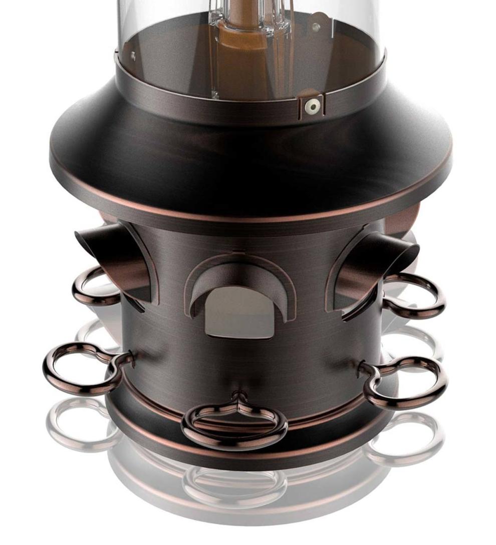 Plow &amp; Hearth Bird Feeders | Yard &amp; Garden Squirrel-X6 Squirrel-Resistant Hanging Bird Feeder