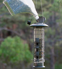 Plow &amp; Hearth Bird Feeders | Yard &amp; Garden X4 Squirrel-Resistant Tube Bird Feeder