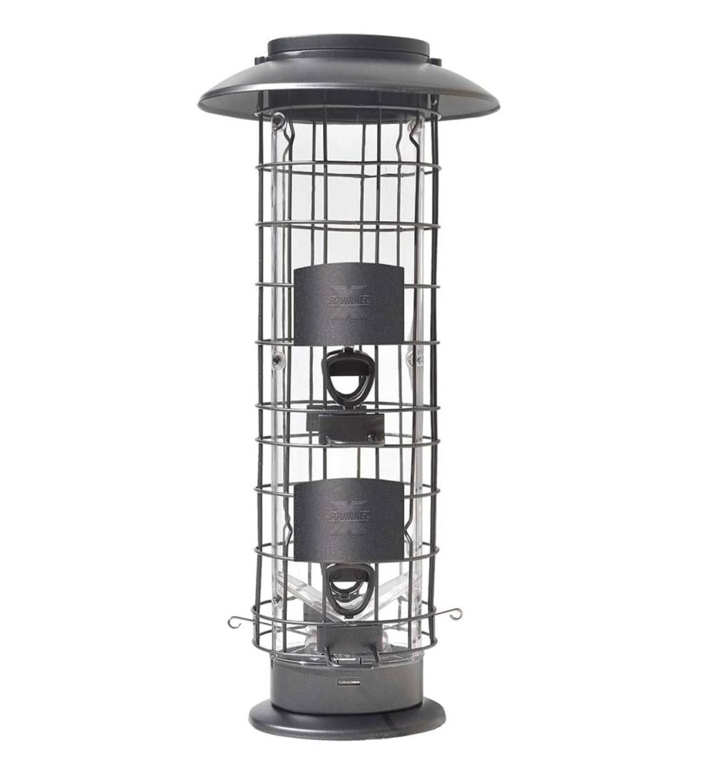 Plow &amp; Hearth Bird Feeders | Yard &amp; Garden X4 Squirrel-Resistant Tube Bird Feeder