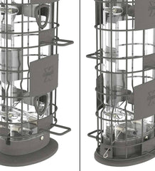 Plow &amp; Hearth Bird Feeders | Yard &amp; Garden X4 Squirrel-Resistant Tube Bird Feeder