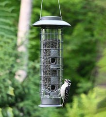 Plow &amp; Hearth Bird Feeders | Yard &amp; Garden X4 Squirrel-Resistant Tube Bird Feeder