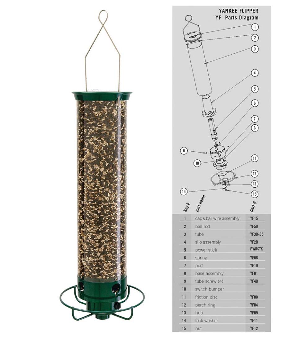 Plow &amp; Hearth Bird Feeders | Yard &amp; Garden Yankee Flipper® Bird Feeder