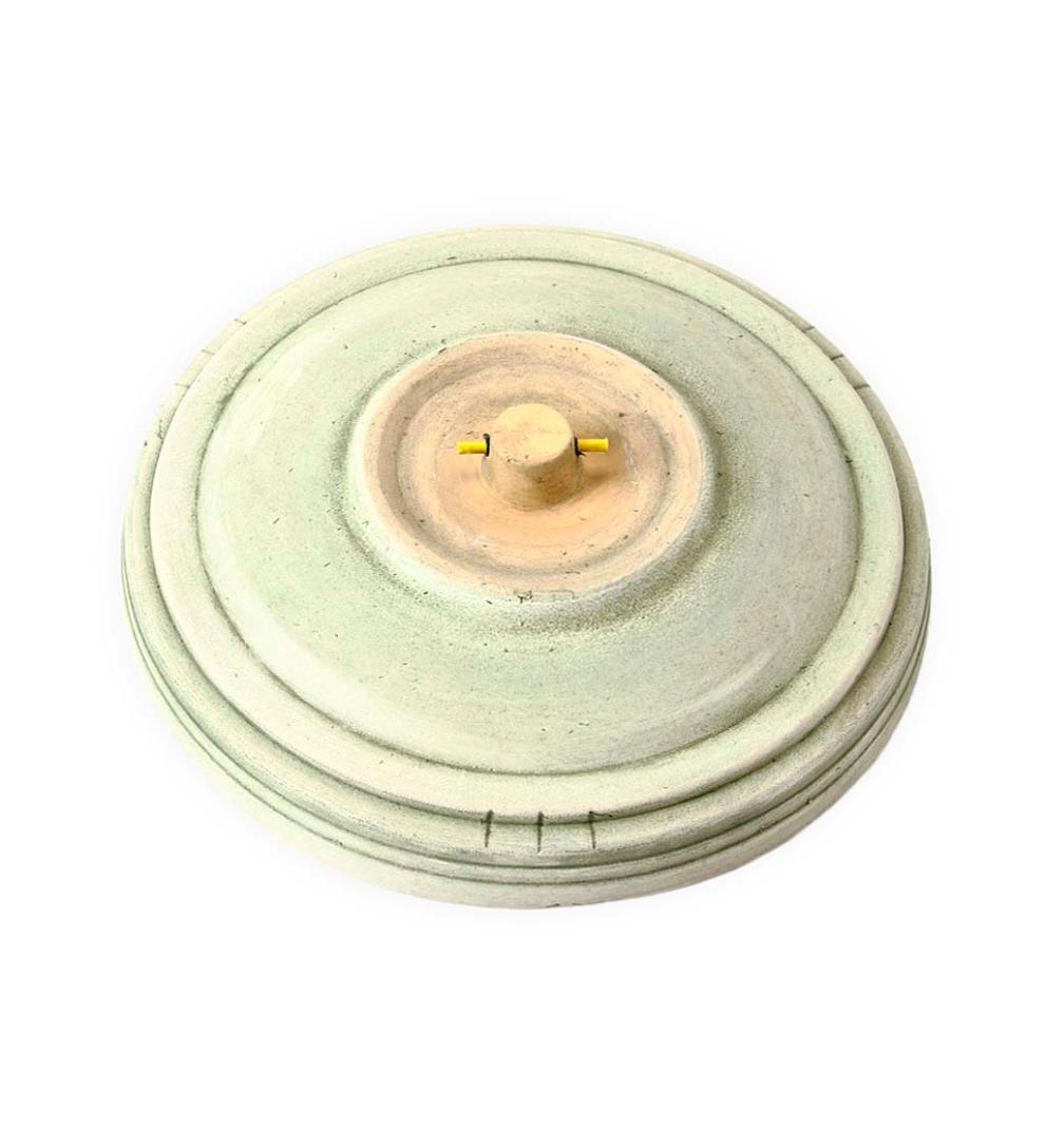 Plow &amp; Hearth Birdbaths | Yard &amp; Garden Handcrafted Burley Clay Hummingbird Birdbath