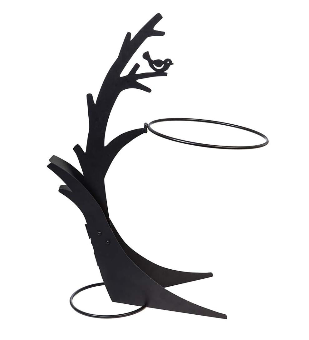 Plow &amp; Hearth Birdbaths | Yard &amp; Garden Nature-Inspired Tree Bird Bath Stand