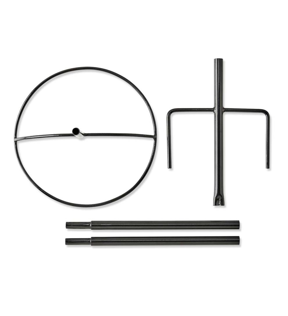 Plow &amp; Hearth Birdbaths | Yard &amp; Garden Pure Copper Birdbath On Powder-Coated Steel Pole With Sturdy Three-Prong Stake