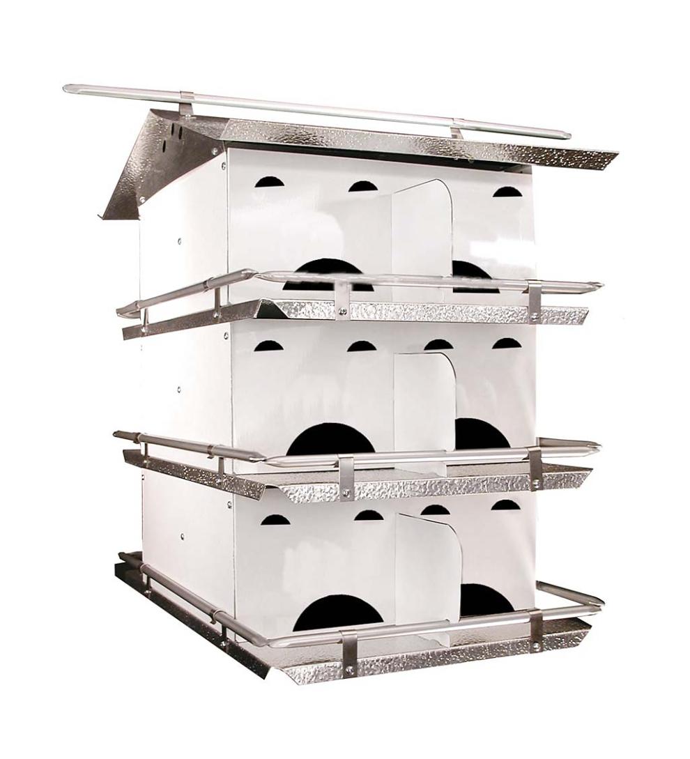 Plow &amp; Hearth Birdhouses | Yard &amp; Garden 12-Room Purple Martin Birdhouse With Starling-Resistant Openings