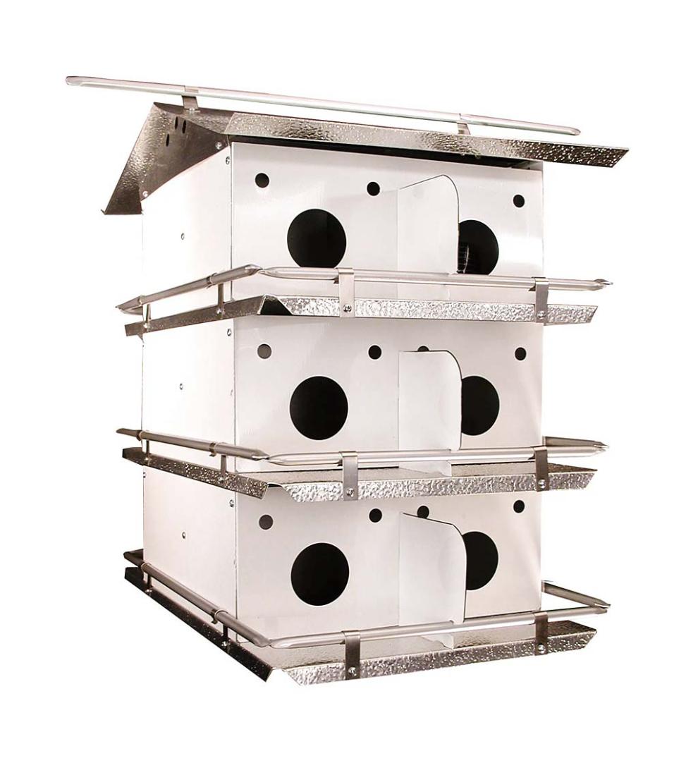 Plow &amp; Hearth Birdhouses | Yard &amp; Garden 12-Room Purple Martin Birdhouse