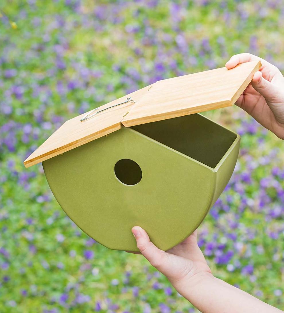 Plow &amp; Hearth Birdhouses | Yard &amp; Garden Full Circle Eco Conscious Hanging Bird House