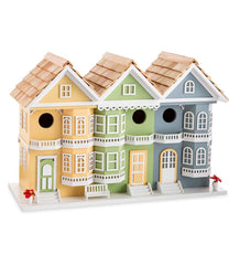 Plow &amp; Hearth Birdhouses | Yard &amp; Garden Springfield Row Triple Birdhouse With Shingled Roof