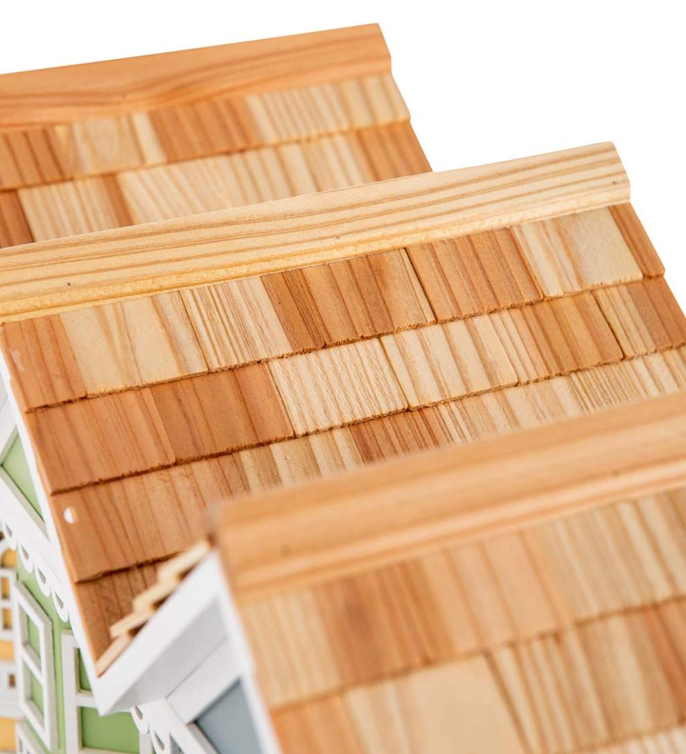 Plow &amp; Hearth Birdhouses | Yard &amp; Garden Springfield Row Triple Birdhouse With Shingled Roof