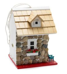 Plow &amp; Hearth Birdhouses | Yard &amp; Garden Stone Cottage Birdhouse