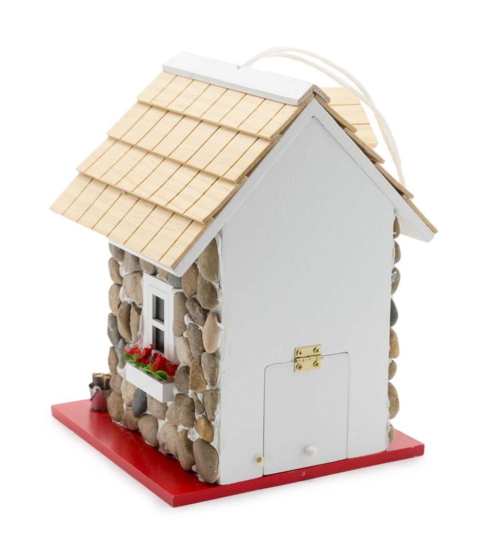 Plow &amp; Hearth Birdhouses | Yard &amp; Garden Stone Cottage Birdhouse
