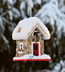 Plow &amp; Hearth Birdhouses | Yard &amp; Garden Stone Cottage Birdhouse