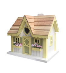 Plow &amp; Hearth Birdhouses | Yard &amp; Garden Sweetheart Cottage Birdhouse - Yellow