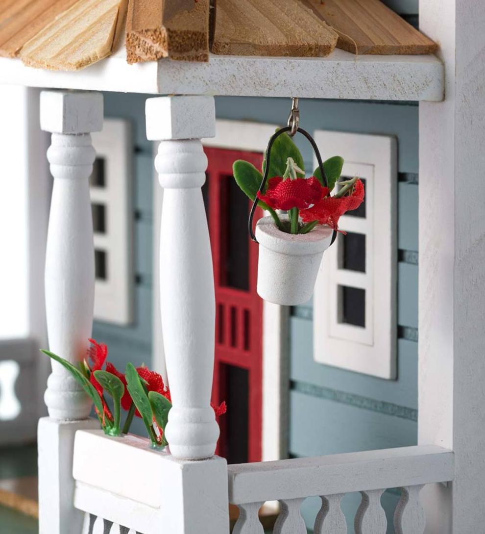 Plow &amp; Hearth Birdhouses | Yard &amp; Garden Welcome Home Wooden Birdhouse And Pedestal Pole Set