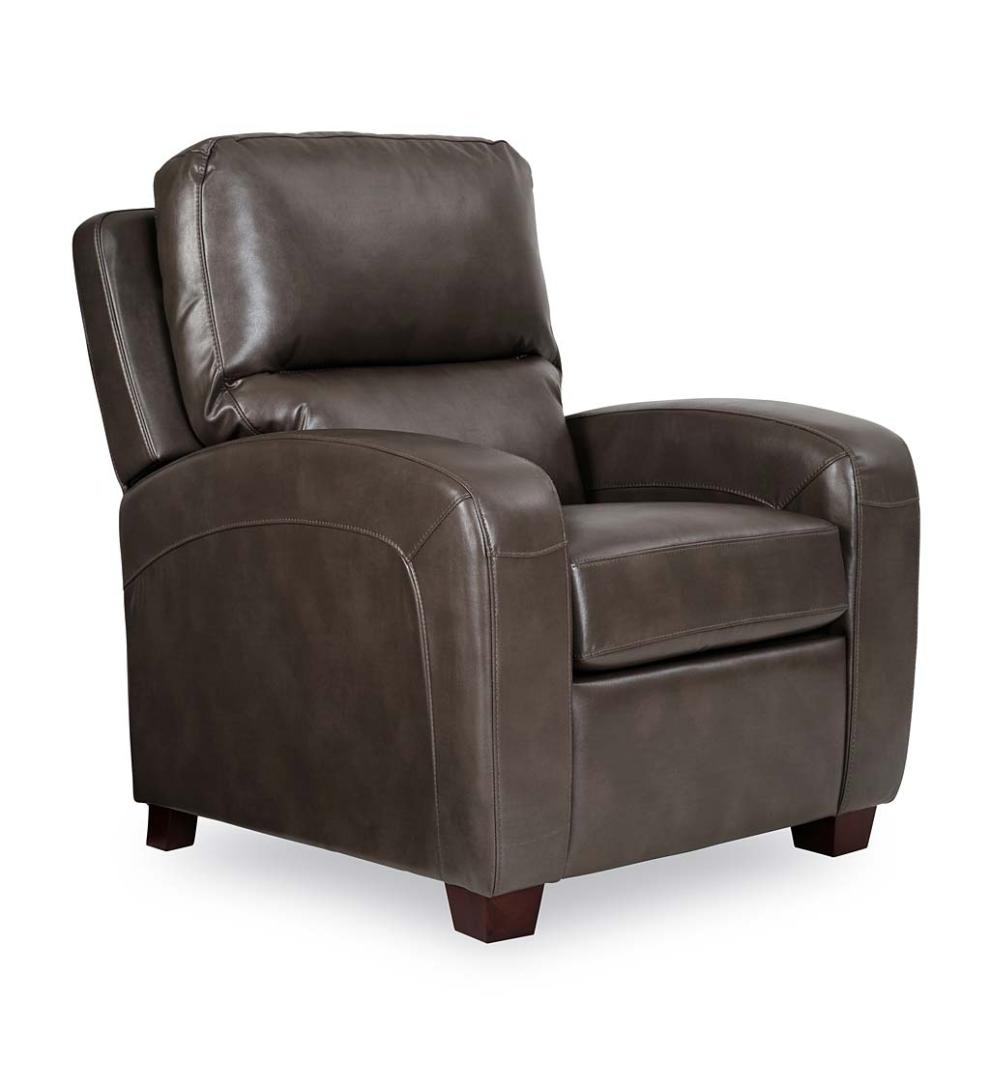 Plow &amp; Hearth Chairs &amp; Rockers | Indoor Living Brice Vegan Leather Recliner - Brown