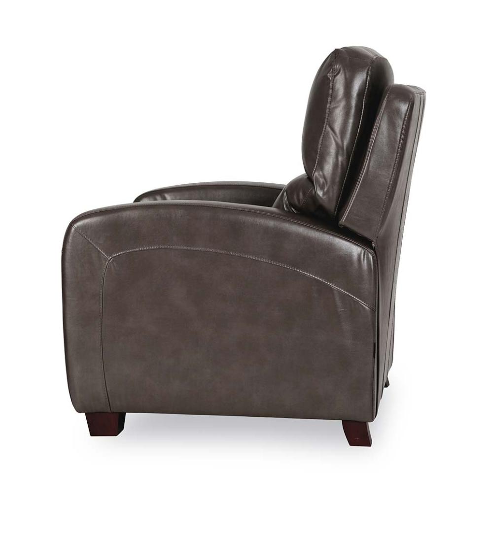Plow &amp; Hearth Chairs &amp; Rockers | Indoor Living Brice Vegan Leather Recliner - Brown