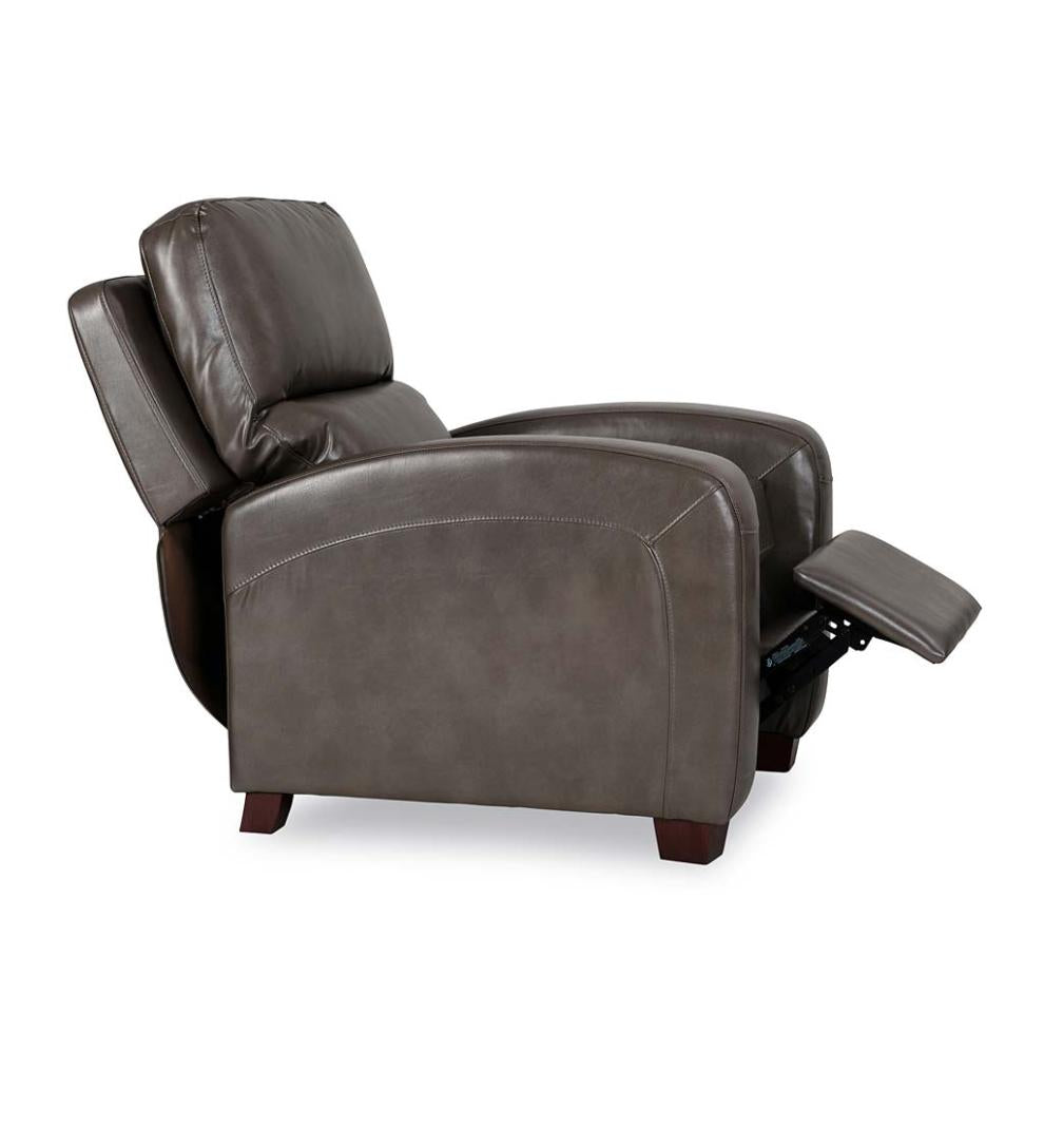 Plow &amp; Hearth Chairs &amp; Rockers | Indoor Living Brice Vegan Leather Recliner - Brown