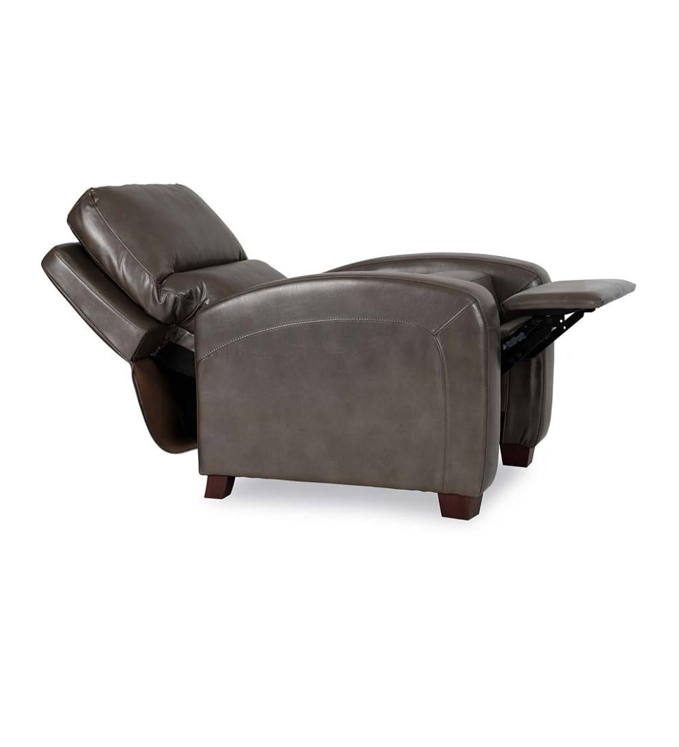 Plow &amp; Hearth Chairs &amp; Rockers | Indoor Living Brice Vegan Leather Recliner - Brown