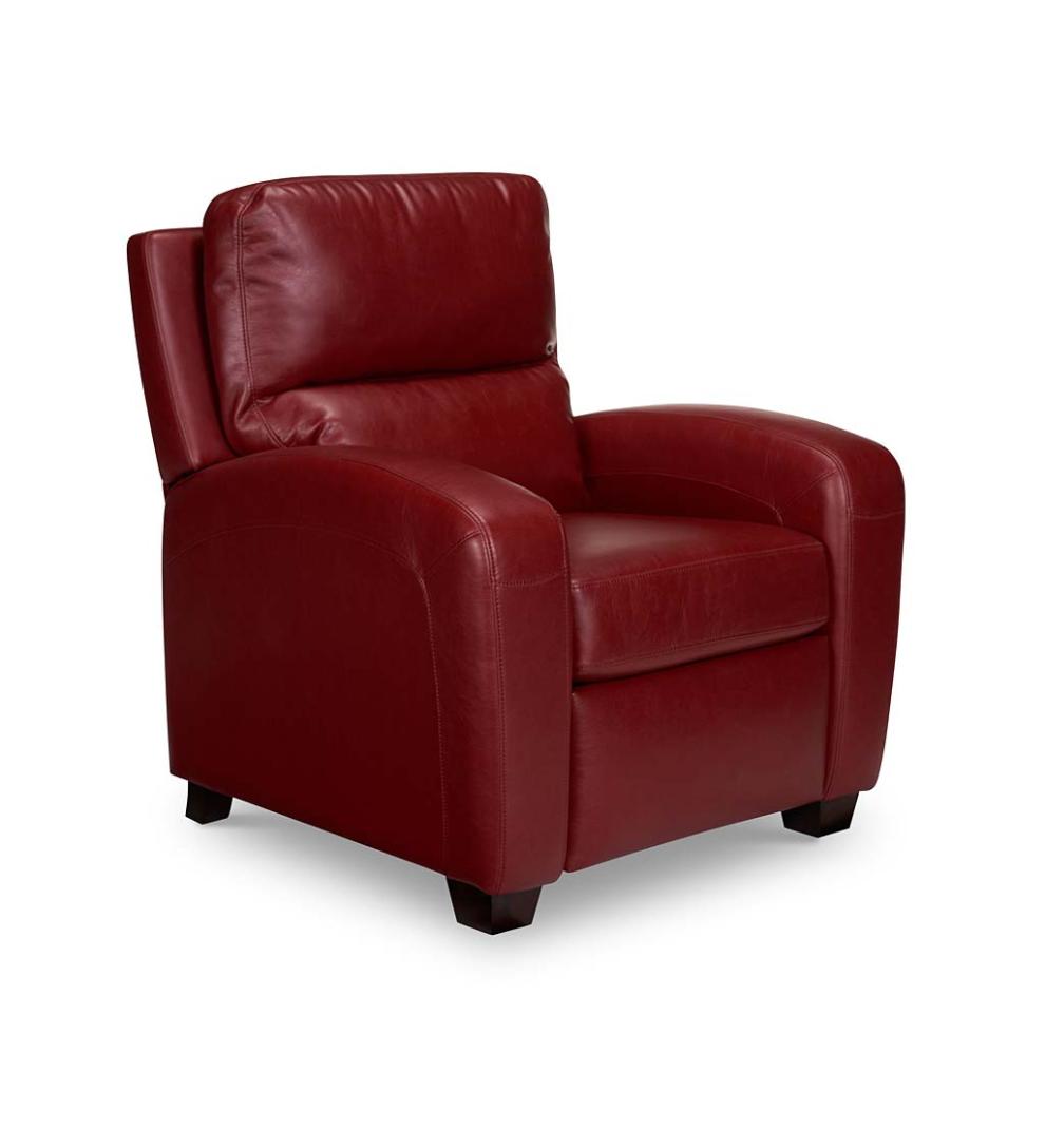 Plow &amp; Hearth Chairs &amp; Rockers | Indoor Living Brice Vegan Leather Recliner - Brown