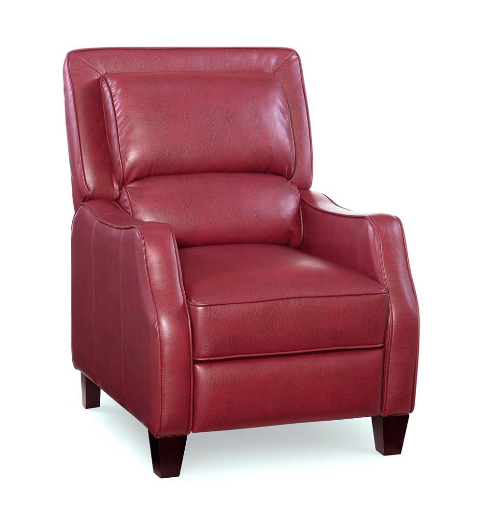 Plow &amp; Hearth Chairs &amp; Rockers | Indoor Living Duncan Vegan Leather Recliner - Brown