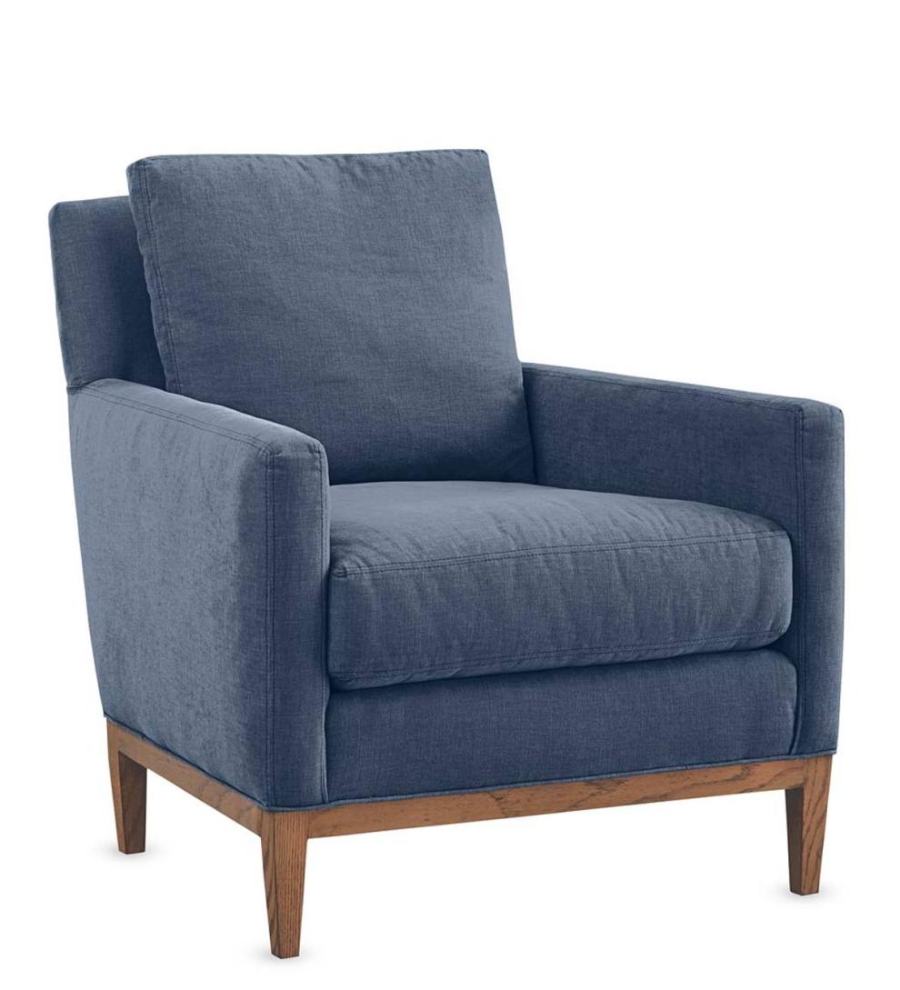 Plow &amp; Hearth Chairs &amp; Rockers | Indoor Living Eco-Friendly Handmade Upholstered Studio Chair, Made In Usa - Brussels Linen