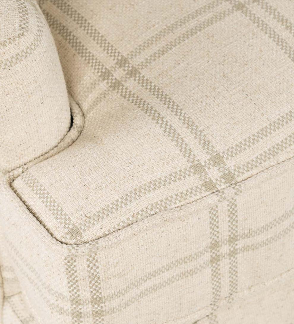 Plow &amp; Hearth Chairs &amp; Rockers | Indoor Living Plaid Upholstered Wingback Accent Chair - Graphite