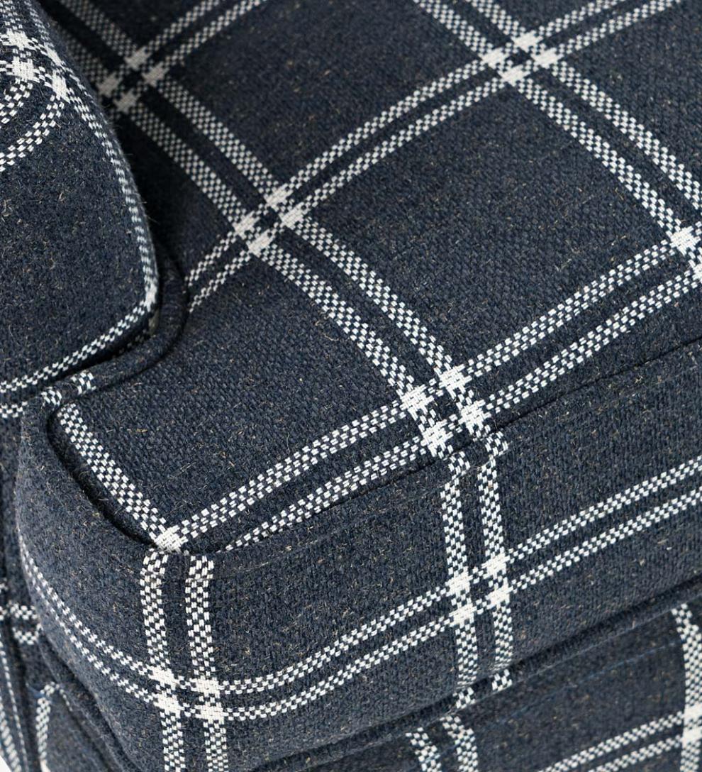 Plow &amp; Hearth Chairs &amp; Rockers | Indoor Living Plaid Upholstered Wingback Accent Chair - Graphite