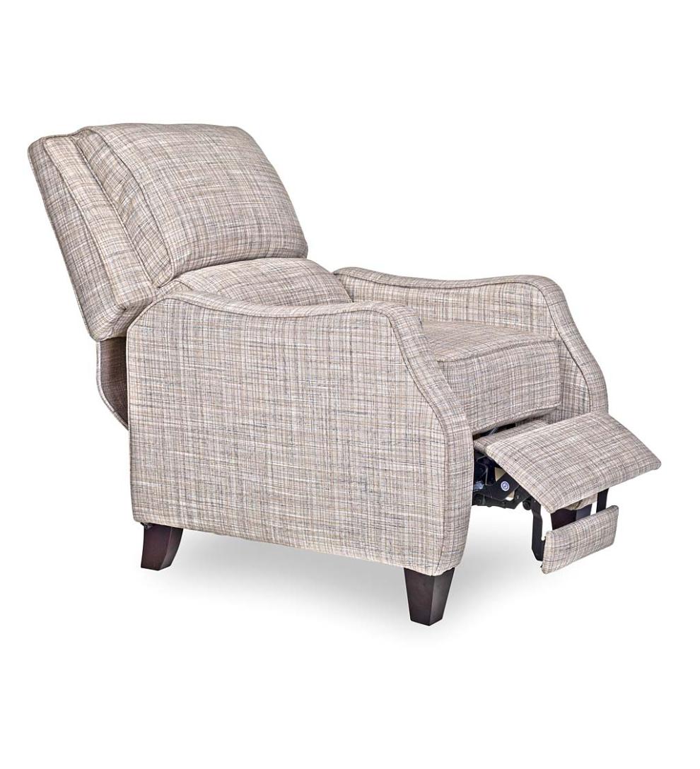 Plow &amp; Hearth Chairs &amp; Rockers | Indoor Living Timothy Linen Recliner Arm Chair - Grey