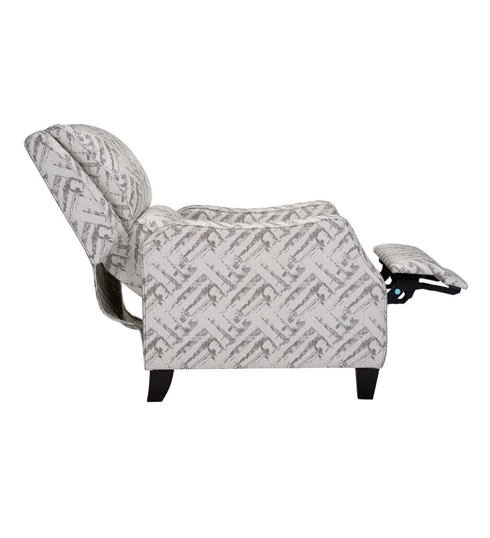 Plow &amp; Hearth Chairs &amp; Rockers | Indoor Living Timothy Linen Recliner Arm Chair - Grey
