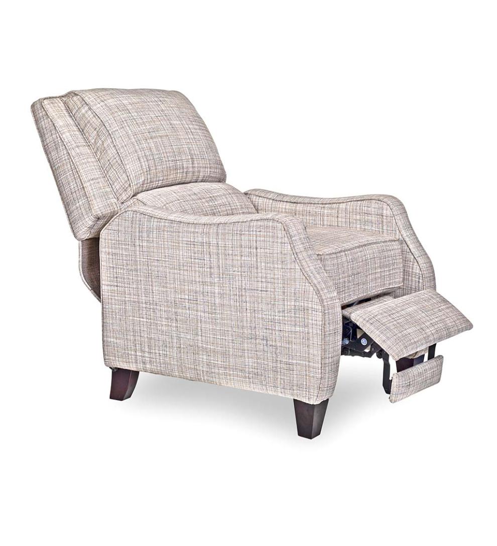 Plow &amp; Hearth Chairs &amp; Rockers | Indoor Living Timothy Linen Recliner Arm Chair - Grey