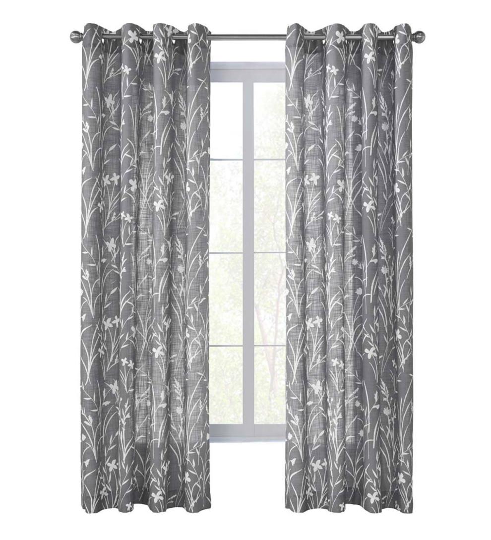 Plow &amp; Hearth Curtain Panels | Indoor Living Buckingham Grommet Curtain Panel