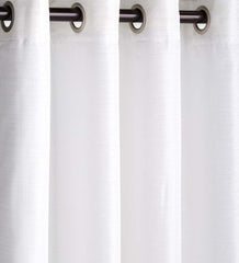 Plow &amp; Hearth Curtain Panels | Indoor Living Grasscloth Outdoor Curtain Panel With Grommet Top