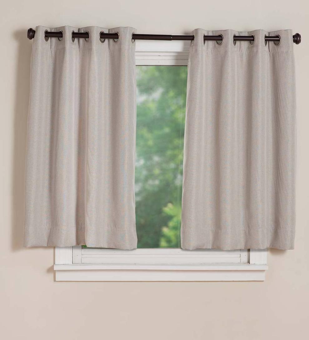 Plow &amp; Hearth Curtain Panels | Indoor Living Madison Double-Blackout Grommet Curtain Pairs