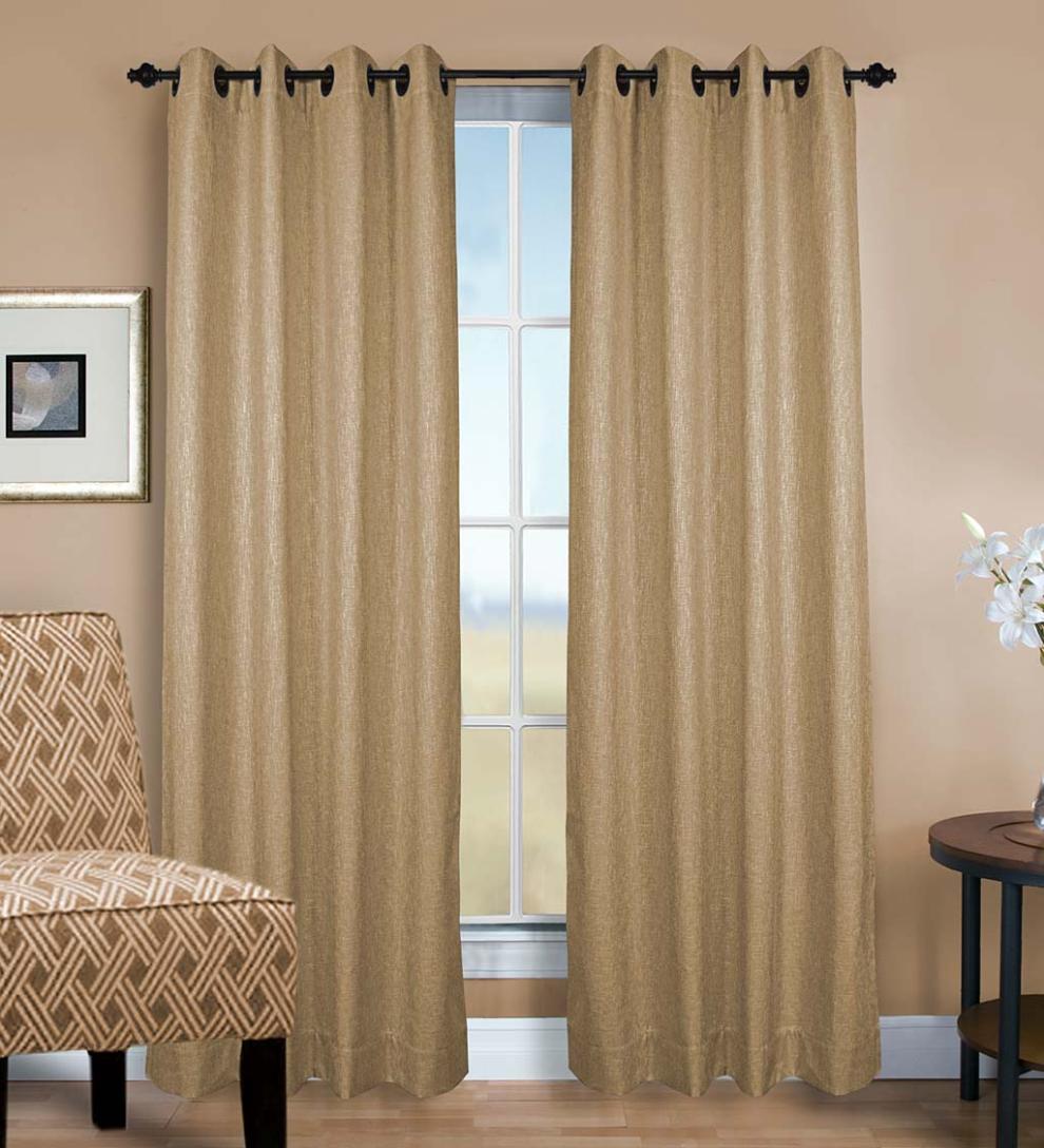 Plow &amp; Hearth Curtain Panels | Indoor Living Monet Grommet Insulated Curtain Panel