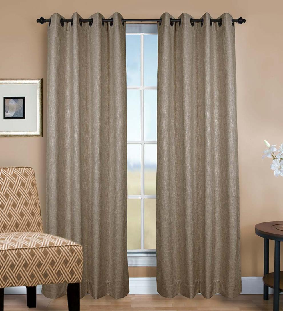 Plow &amp; Hearth Curtain Panels | Indoor Living Monet Grommet Insulated Curtain Panel