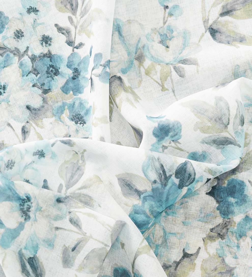 Plow &amp; Hearth Curtain Panels | Indoor Living Whimsical Sheer Rod Pocket Panel Curtains And Valance