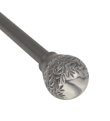 Plow &amp; Hearth Curtain Rods &amp; Hardware | Indoor Living Botanical Curtain Rod Set With Gaia Finials