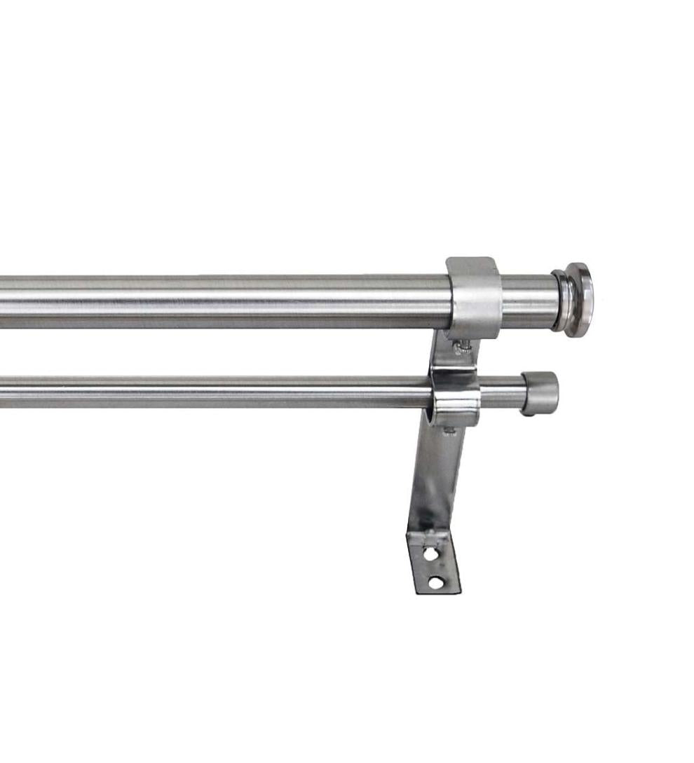 Plow &amp; Hearth Curtain Rods &amp; Hardware | Indoor Living Corona Double Curtain Rod Set