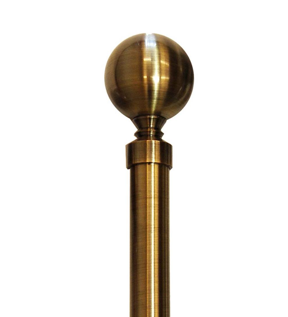 Plow &amp; Hearth Curtain Rods &amp; Hardware | Indoor Living Holdbacks, Pair - Antique Brass