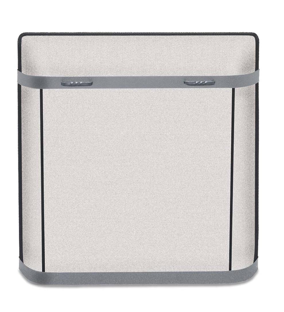 Plow &amp; Hearth Custom Fire Screens | Fireplace &amp; Hearth Large Custom Iron Series Spark Guard - 2,301 To 2,650 Sq. Inches - Black