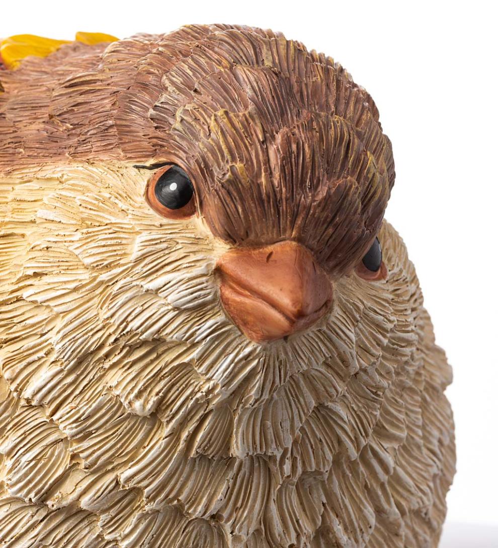 Plow &amp; Hearth Deck &amp; Patio Accents | Outdoor Living Autumn Bird Garden Statues, Set Of 2