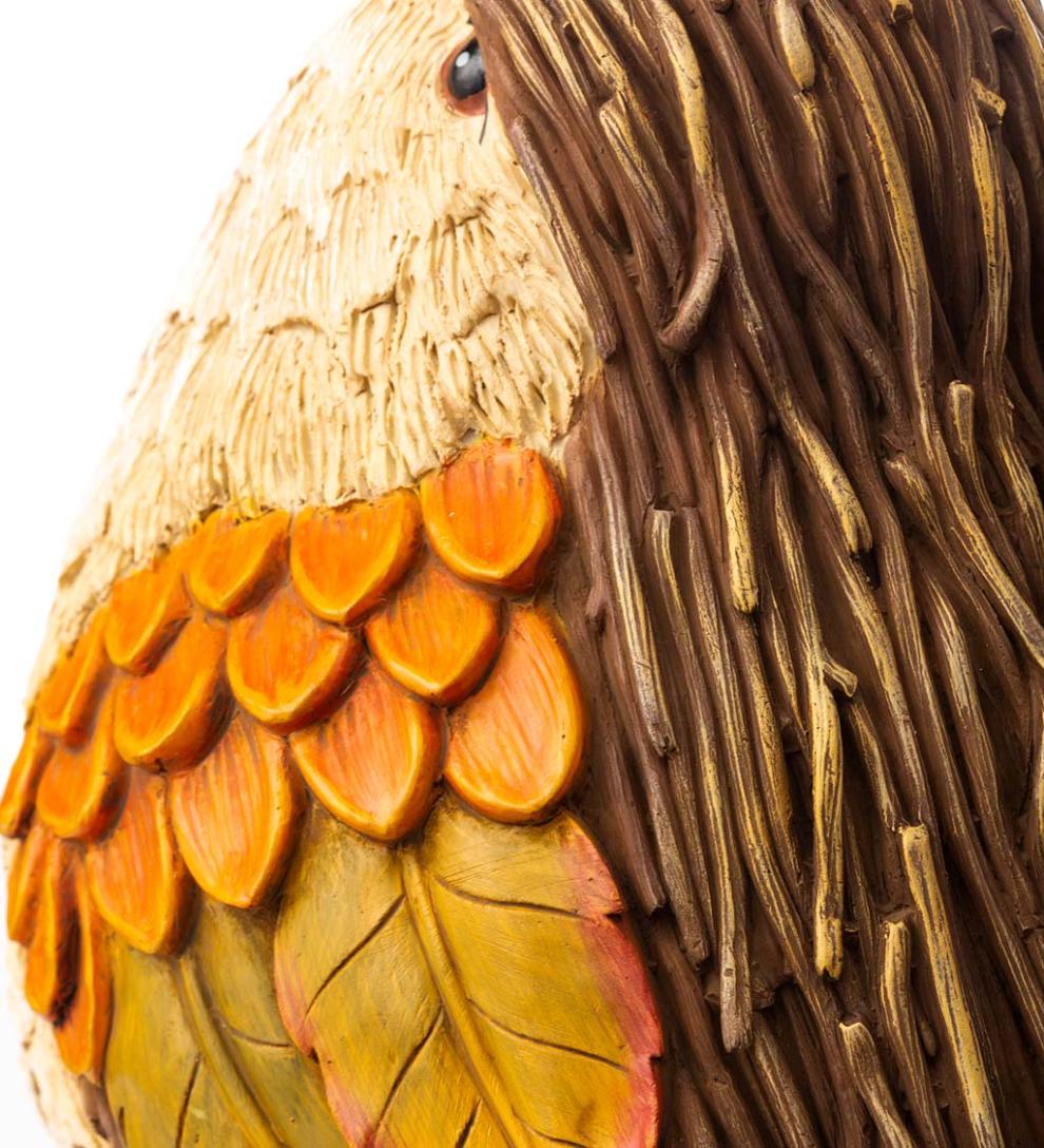 Plow &amp; Hearth Deck &amp; Patio Accents | Outdoor Living Autumn Bird Garden Statues, Set Of 2