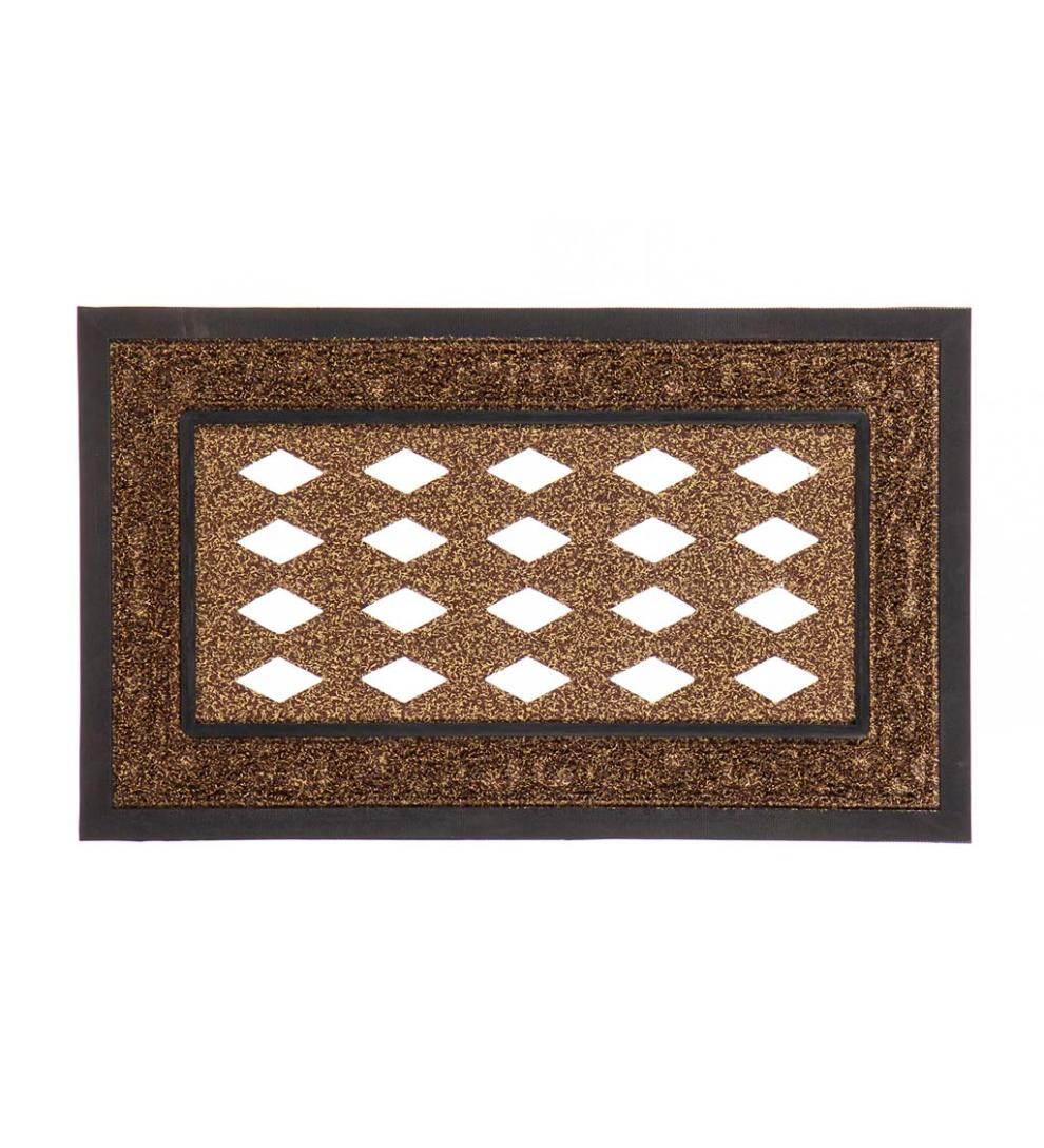 Plow &amp; Hearth Deck &amp; Patio Accents | Outdoor Living Brown Scroll Sassafras Mat Tray