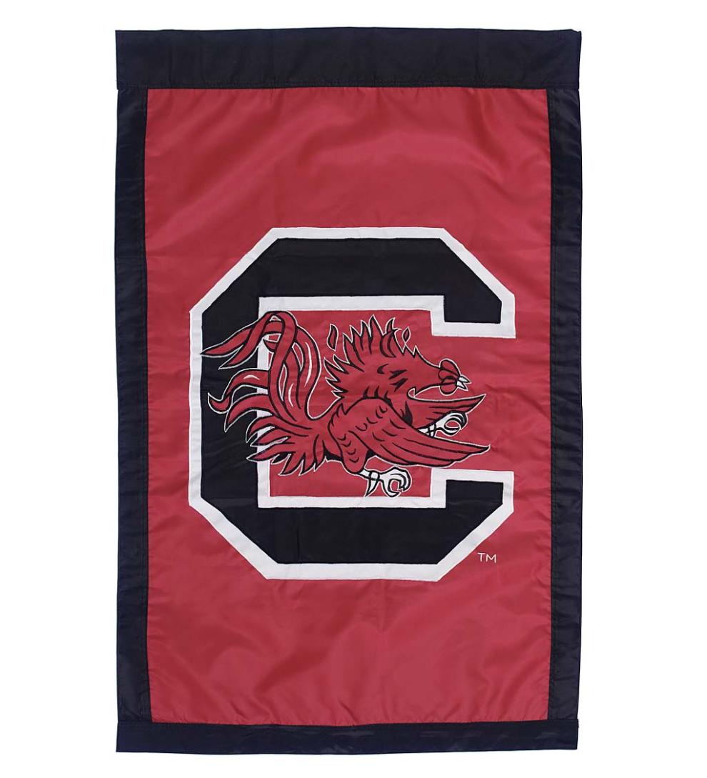 Plow &amp; Hearth Deck &amp; Patio Accents | Outdoor Living Double-Sided College Team Pride Applique House Flag - East Carolina Univ