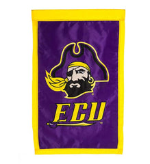 Plow &amp; Hearth Deck &amp; Patio Accents | Outdoor Living Double-Sided College Team Pride Applique House Flag - East Carolina Univ